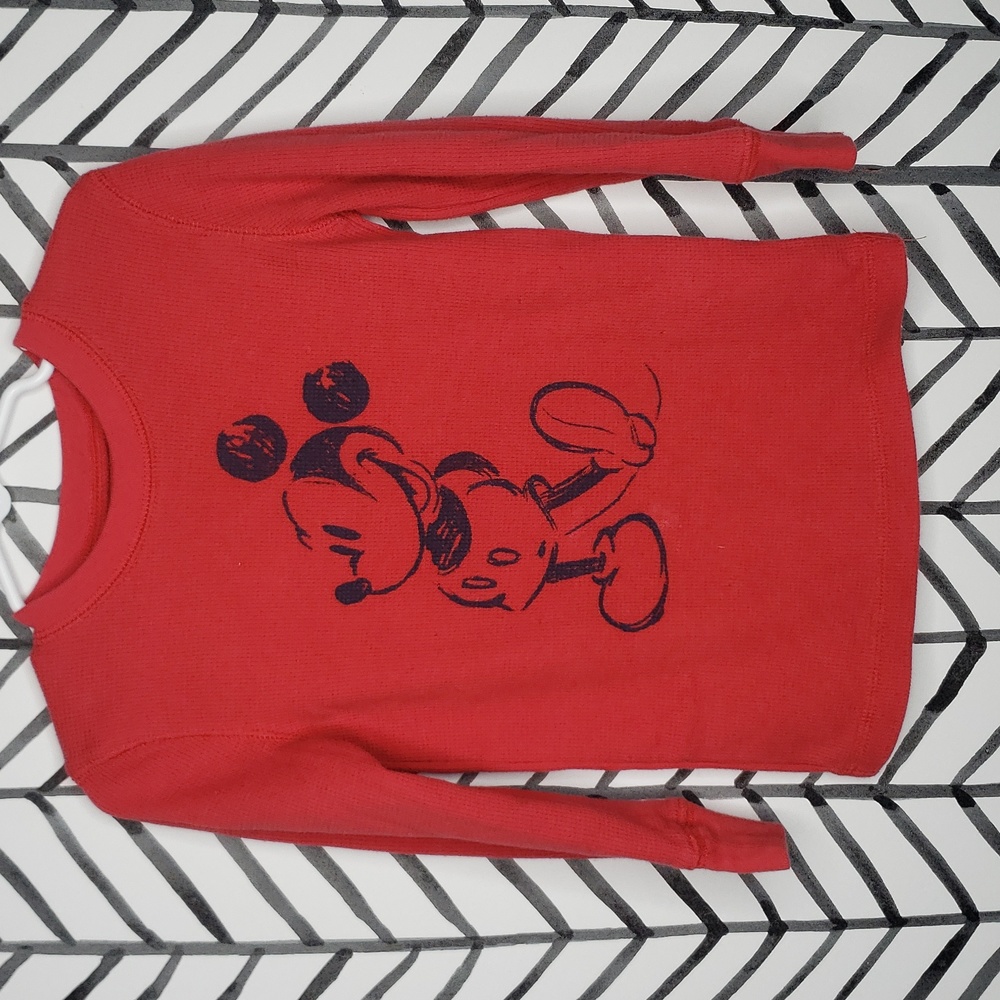 Long sleeve Mackey Mouse Henley 3T